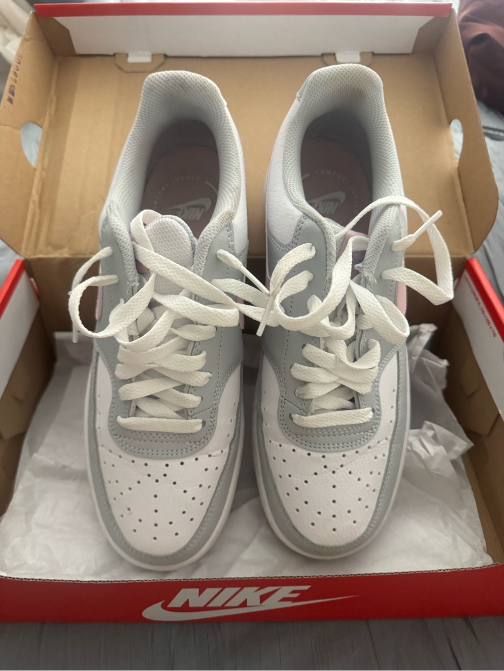 Nike Red and White Shoe Box